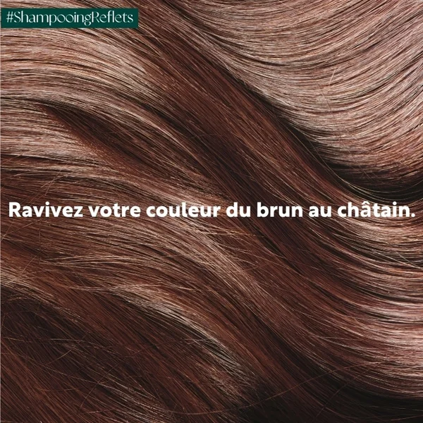 Shampooing reflets marron-noisette