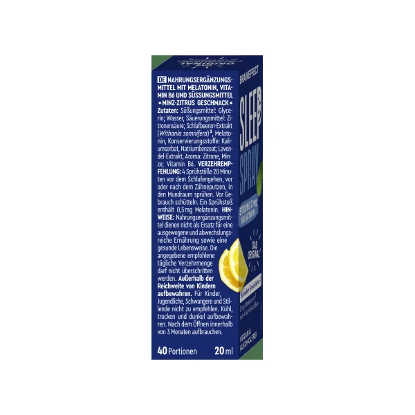 Sleep Spray Strong Minze, 20 ml