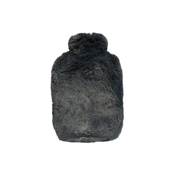 Soframar Fashy Bouillotte Fourrure Déhoussable 2 L - Couleur : Noir
