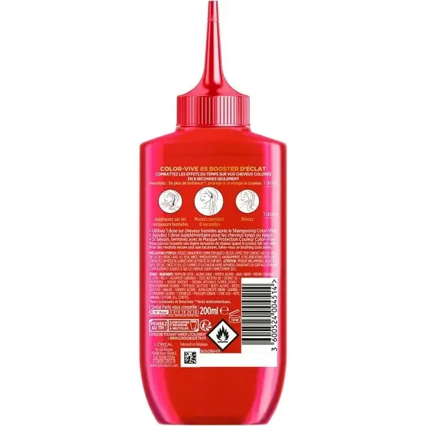 Soin de Rinçage Lamellaire 8 secondes Booster d'Eclat Elseve Color-Vive de L’Oréal Paris