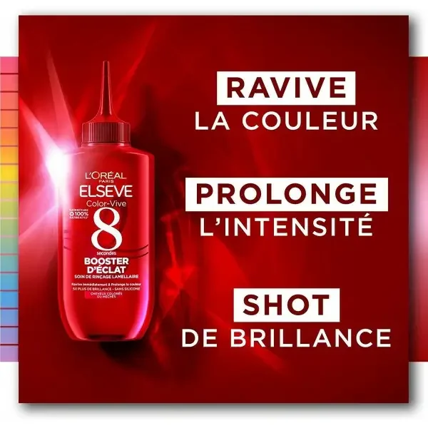 Soin de Rinçage Lamellaire 8 secondes Booster d'Eclat Elseve Color-Vive de L’Oréal Paris
