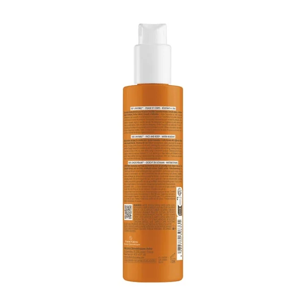 SOLAIRE - Spray Invisible SPF50 - Visage et Corps - Peaux Sensibles, 200ml