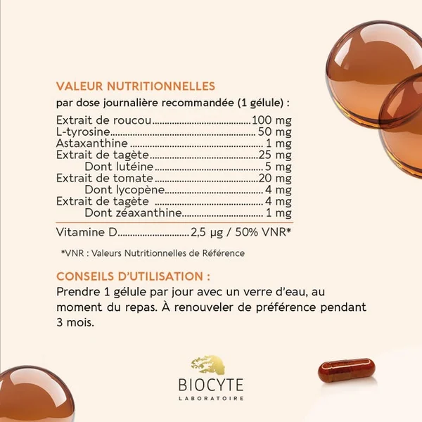 SOLAIRE - Terracotta Cocktail - Autobronzant Hâle - 2 Mois + 1 Mois Offert, 90 Comprimés