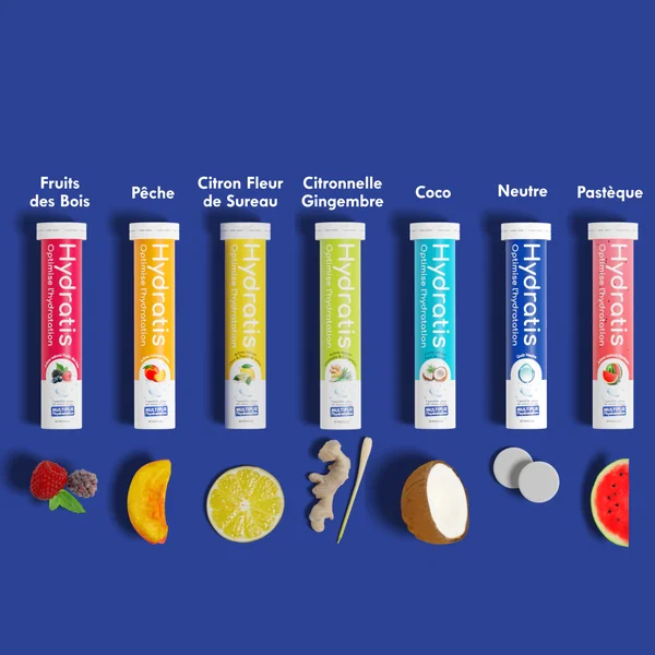 Solution De Rehydratation Citronnelle, 20 Pastilles Effervescentes