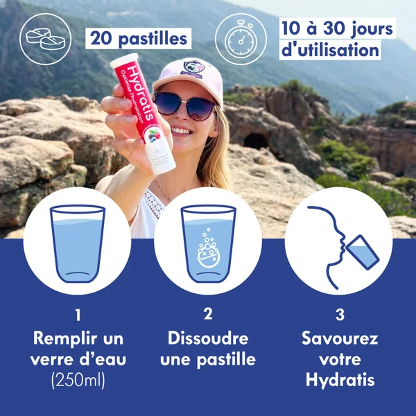 Solution De Rehydratation Coco, 20 Pastilles Effervescentes