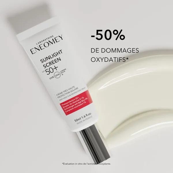 SUNLIGHT SCREEN SPF50+ - Crème Très Haute Protection Solaire - Visage - Tous Types de Peaux, 50ml