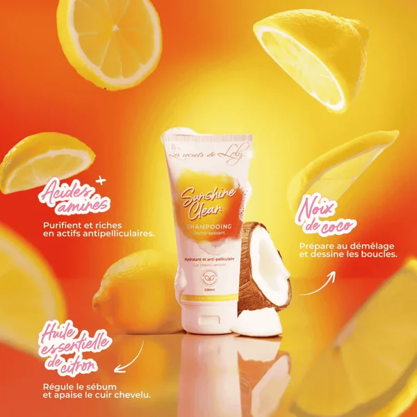 Sunshine Clean Shampooing Cuir Chevelu Sensible, 200ml