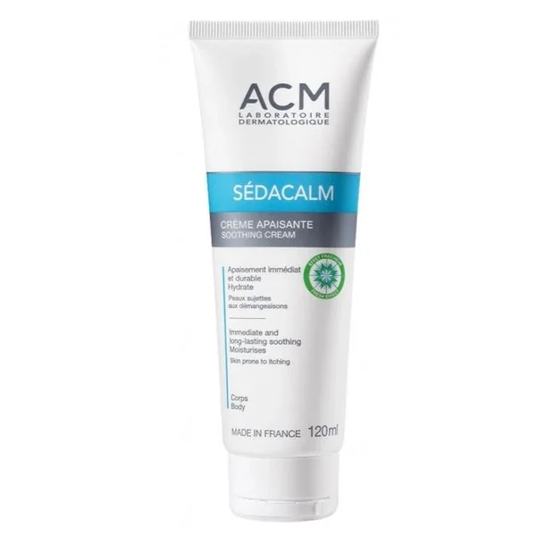 SÉDACALM - Crème Apaisante - Corps - Peaux Sujettes aux Démangeaisons, 120ml