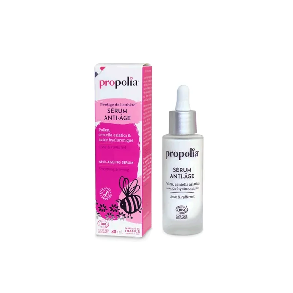 Sérum Anti-âge BIO - Pollen, centella asiatica & acide hyaluronique