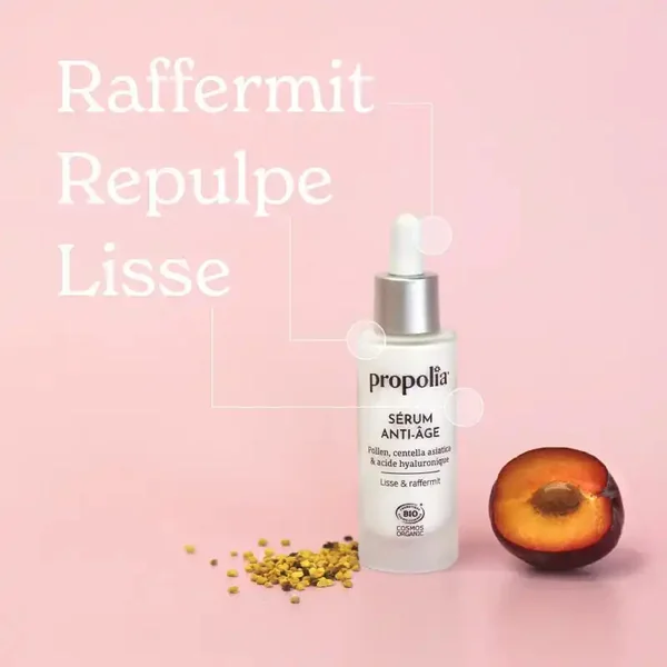Sérum Anti-âge BIO - Pollen, centella asiatica & acide hyaluronique