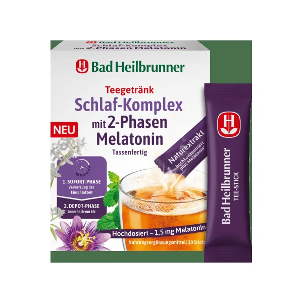 Teegetränk Schlaf-Komplex mit 2-Phasen Melatonin (10 Stück), 10 g