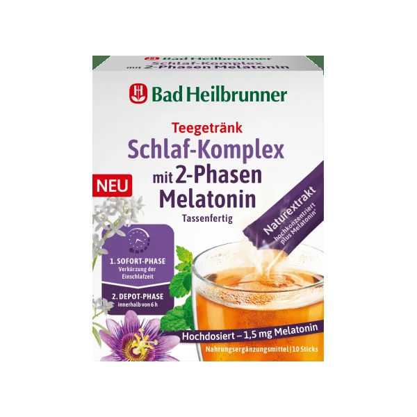Teegetränk Schlaf-Komplex mit 2-Phasen Melatonin (10 Stück), 10 g