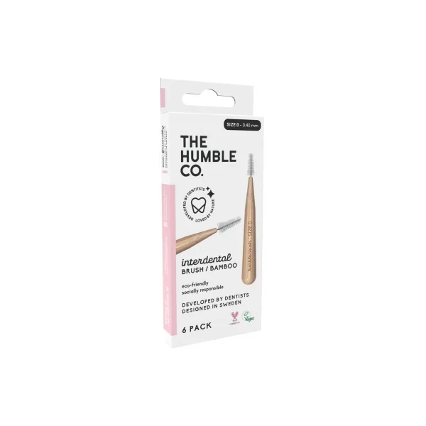 The Humble Co. 6 Brossettes Interdentaires Bambou - Taille : Taille 0 : 0,40 mm