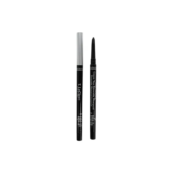 T.Leclerc Mine Caractère Crayon Yeux Rétractable Waterproof 0,35 g - Teinte : 01 Noir
