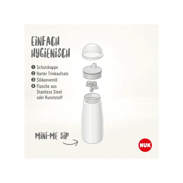 Trinkflasche Mini-Me rosa, 300ml, 1 St