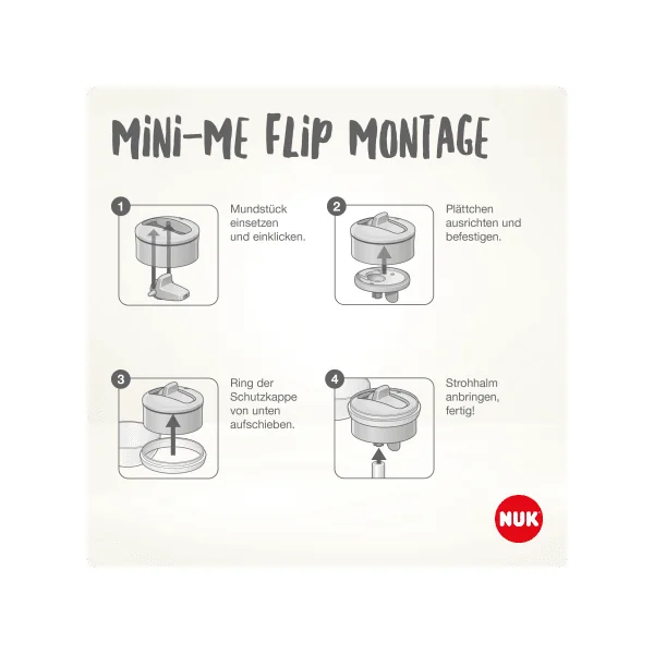 Trinkhalmflasche Mini-Me lila, 450ml, 1 St
