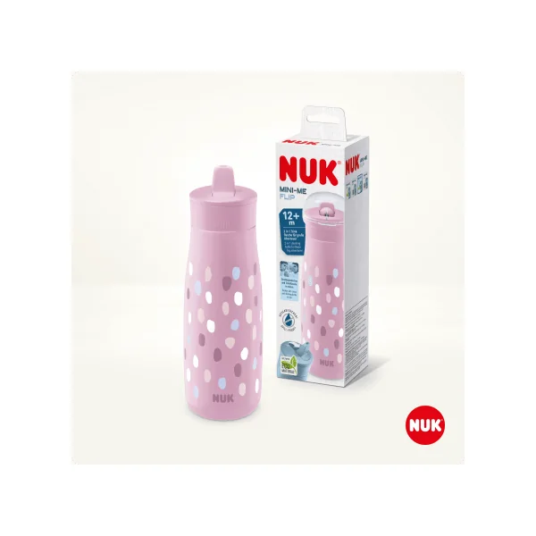Trinkhalmflasche Mini-Me lila, 450ml, 1 St