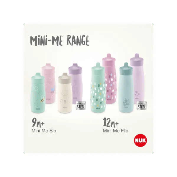 Trinkhalmflasche Mini-Me lila, 450ml, 1 St