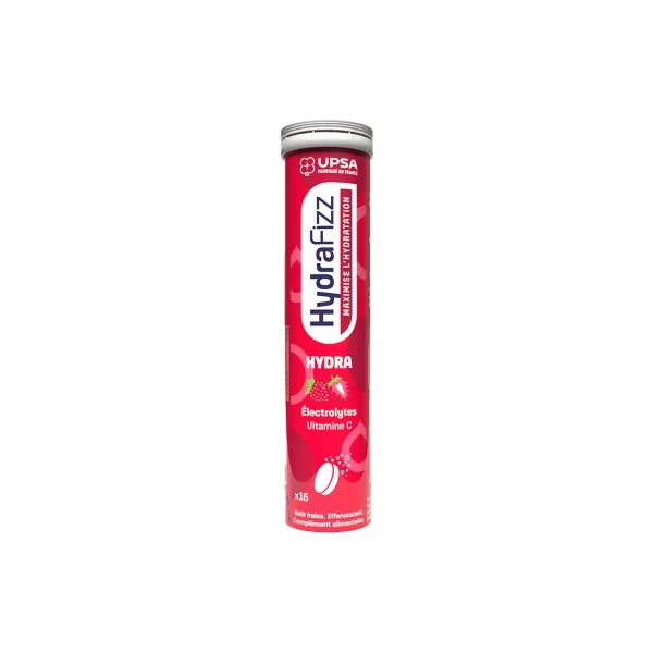 UPSA Hydrafizz Hydra 16 Comprimés Effervescents - Saveur : Fraise