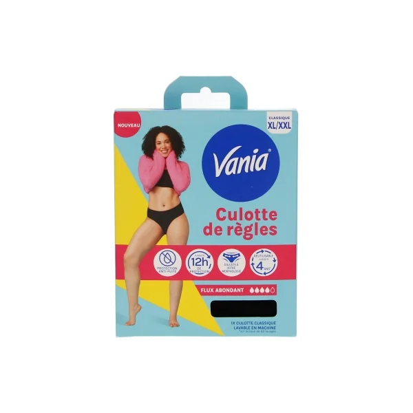 Vania Culotte de Règles Flux Abondant 1 Culotte - Taille : XL/XLL