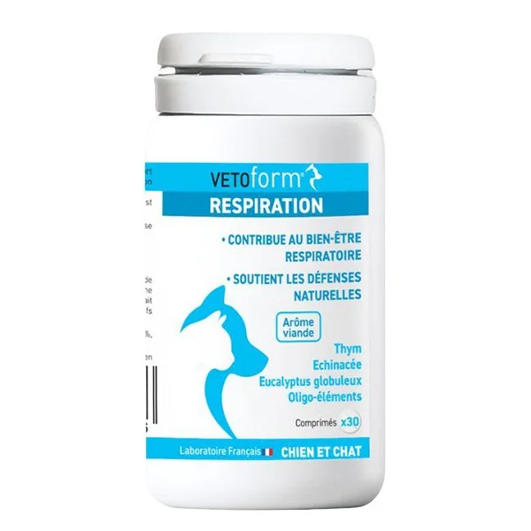 Vetoform Respiration Chat et Chien comprimés