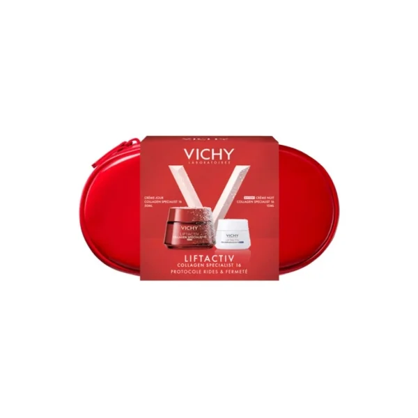 Vichy LiftActiv Crème Collagen Specialist 16 Jour 50 ml + Crème Nuit 15 ml et sa Trousse Offertes