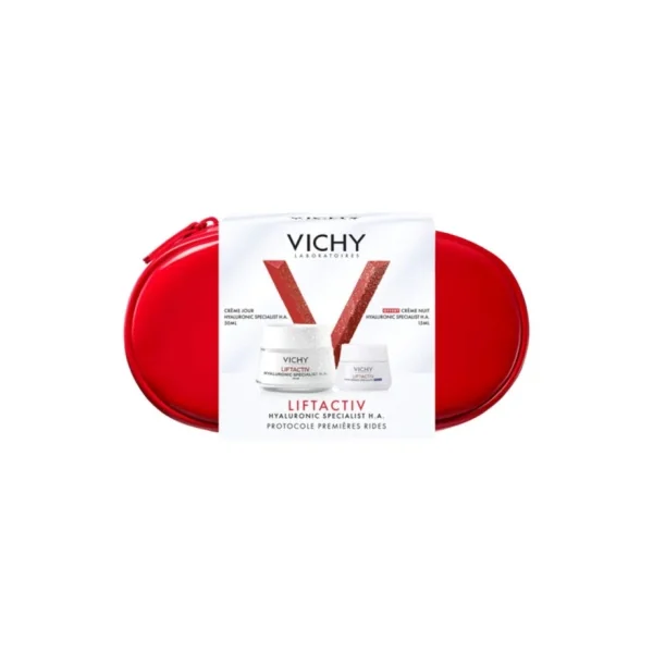 Vichy LiftActiv Hyaluronic Specialist H.A Crème Jour 50 ml + Crème Nuit 15 ml et sa Trousse Offertes