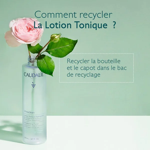 VINOCLEAN - Lotion Tonique Hydratante - Visage et Yeux - Tous Types de Peaux, 400ml