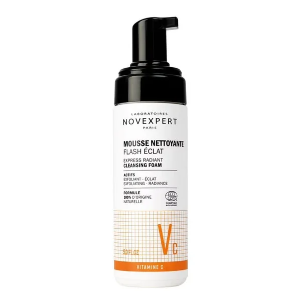 VITAMINE C - Mousse Nettoyante Flash Eclat - Visage - Peaux Normales à Grasses, 150ml