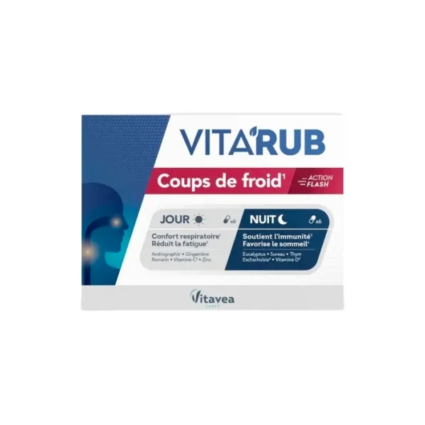 Vitavea Vita'Rub Coups de Froid 12 Gélules