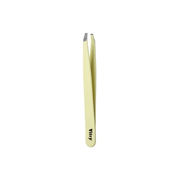 Vitry Pince à Épiler Mors Crabe Inox 9 cm - Couleur : Jaune