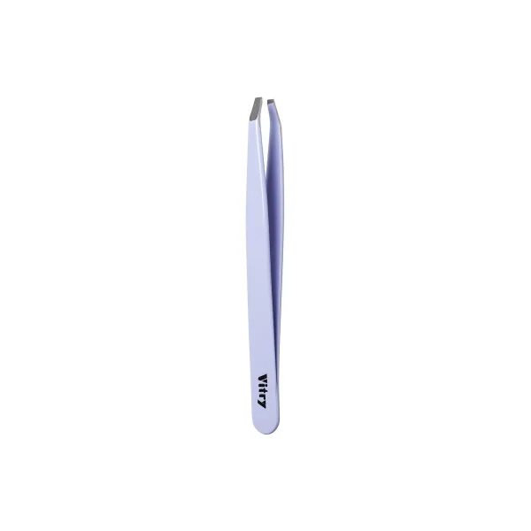 Vitry Pince à Épiler Mors Crabe Inox 9 cm - Couleur : Mauve Pâle