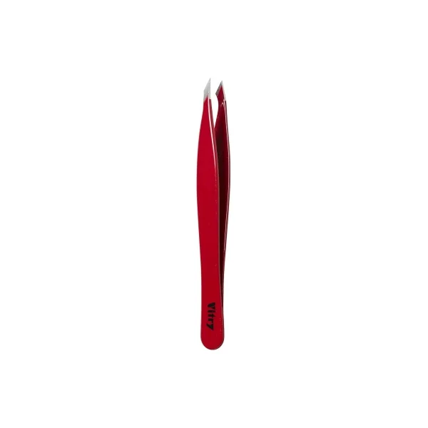 Vitry Pince à Épiler Yatagan Mors Éffilés Inox 9 cm - Couleur : Bordeaux