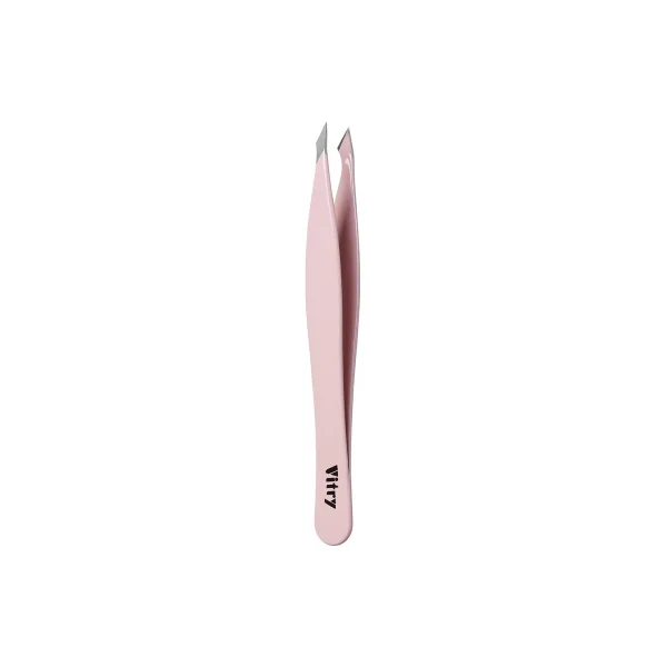 Vitry Pince à Épiler Yatagan Mors Éffilés Inox 9 cm - Couleur : Rose