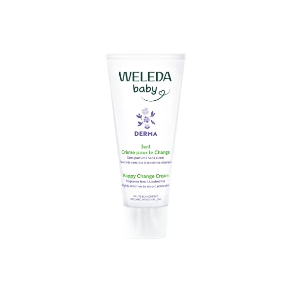 Weleda Baby Derma Crème Pour le Change 3en1 Sans Parfum 50 ml