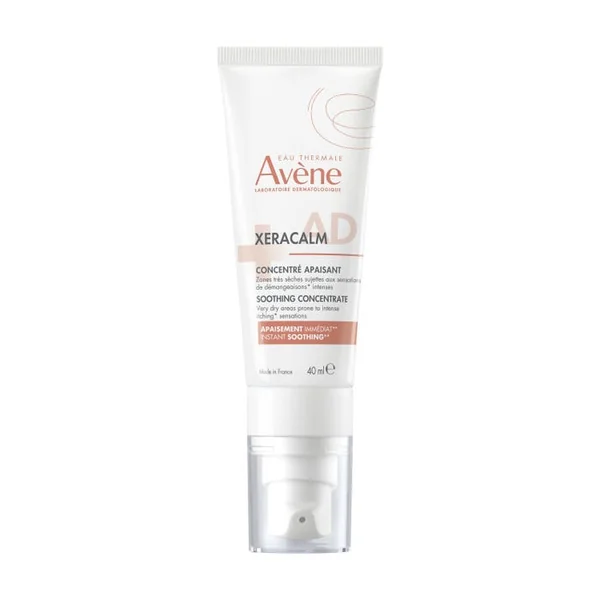 XERACALM AD - Concentré Apaisant Anti-Grattage - Visage et Corps - Zones Très Sèches à Tendance Atopique, 40ml