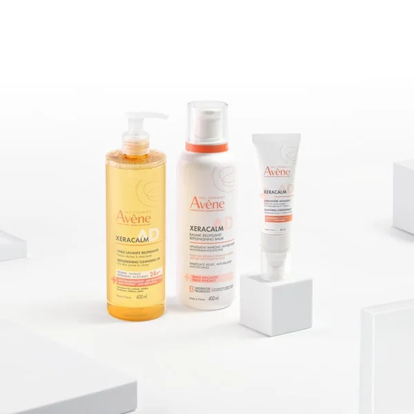 XERACALM AD - Concentré Apaisant Anti-Grattage - Visage et Corps - Zones Très Sèches à Tendance Atopique, 40ml