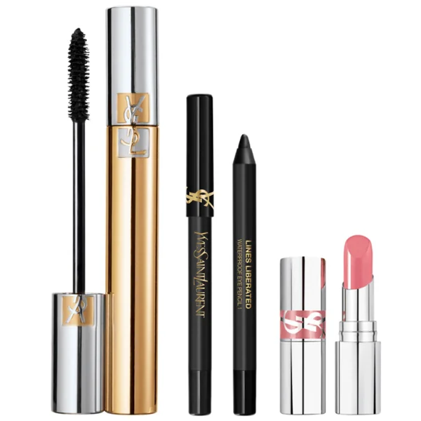 Yves St Laurent - Mascara Volume Effet Faux Cils Coffret Mascara avec son mini baume à lèvres et crayon yeux