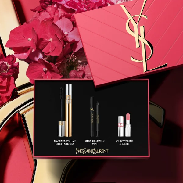 Yves St Laurent - Mascara Volume Effet Faux Cils Coffret Mascara avec son mini baume à lèvres et crayon yeux