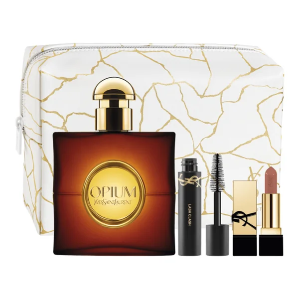 Yves St Laurent - Opium Coffret Eau de Parfum avec son Mascara et son Rouge à Lèvres