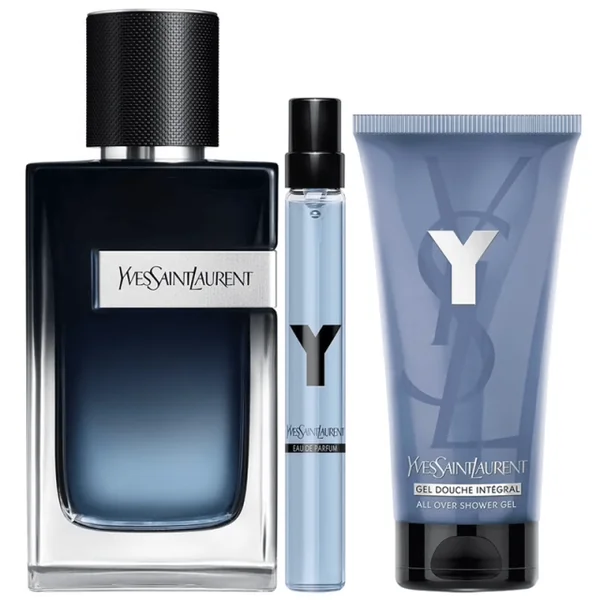 Yves St Laurent - Y pour Homme Coffret Eau de Parfum, vaporisateur de voyage et gel douche