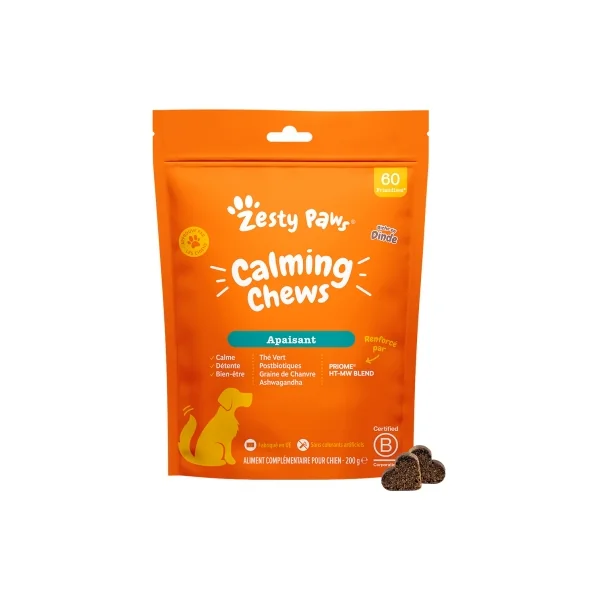 Zesty Paws Friandises pour Chien Apaisant Dinde 200 g